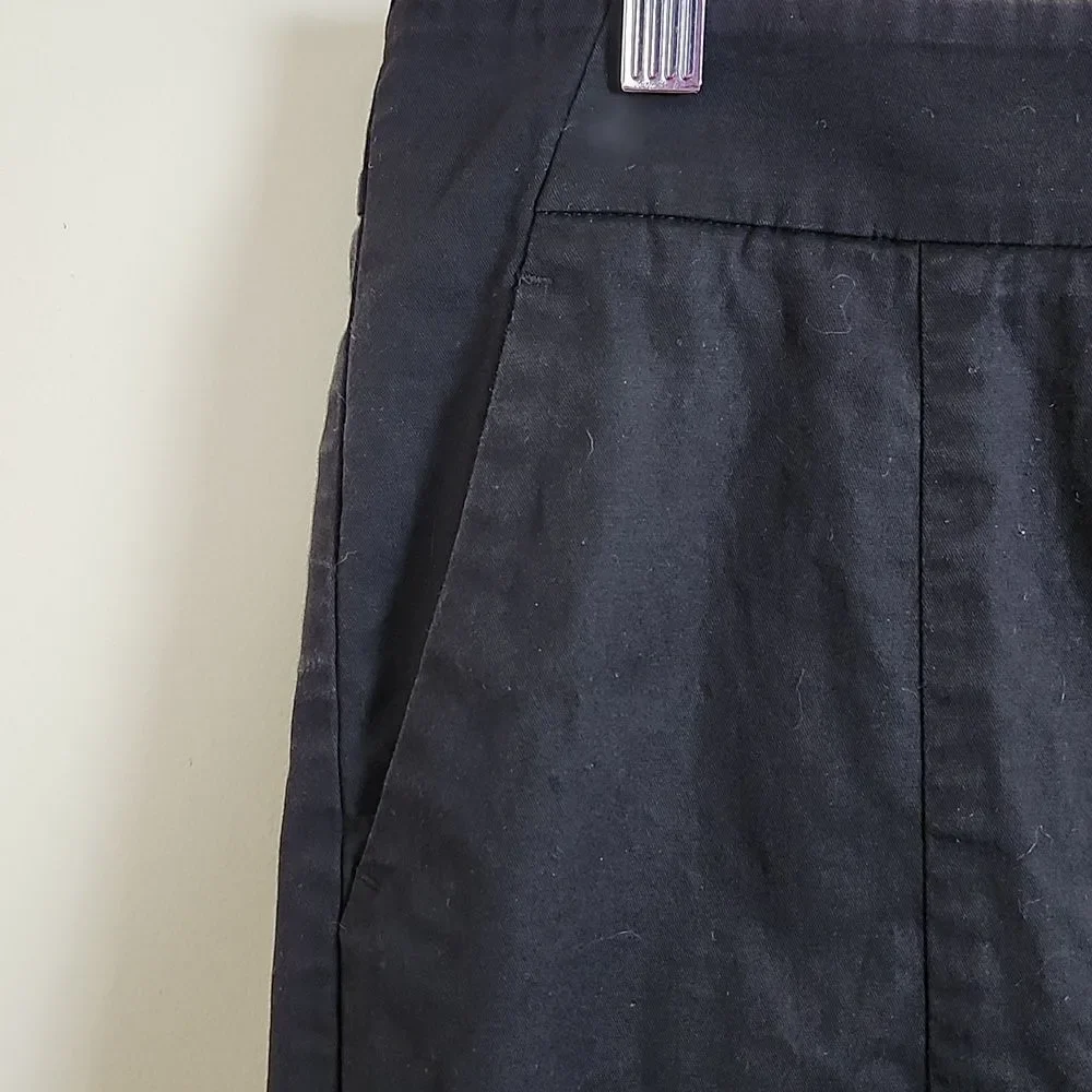 Ann Taylor Black Madison Skirt, Unlined Above The Knee Skirt, Women's Size 10